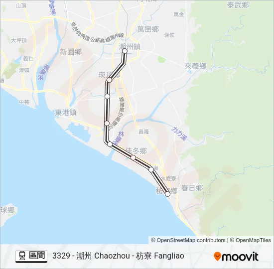 區間 Train Line Map