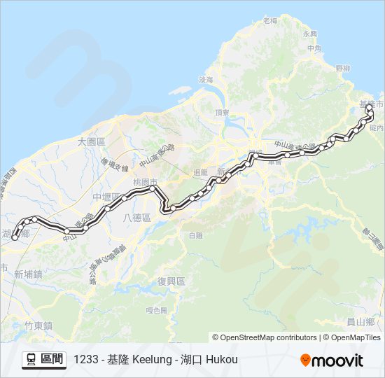 區間 train Line Map