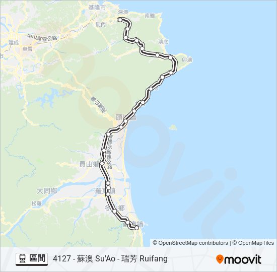 區間 train Line Map