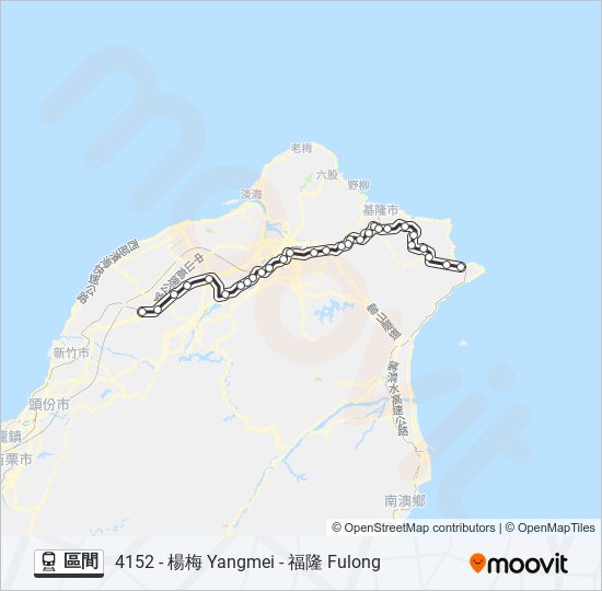 區間 train Line Map