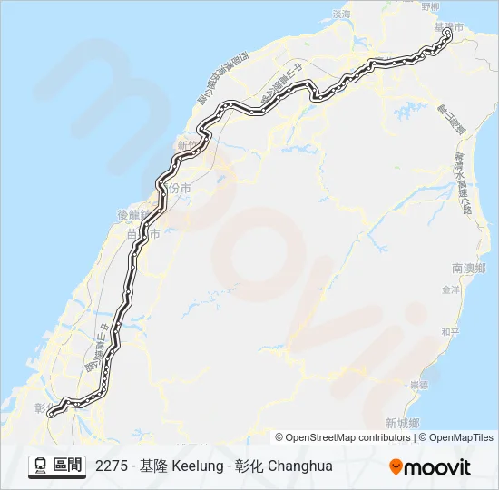 區間 Train Line Map