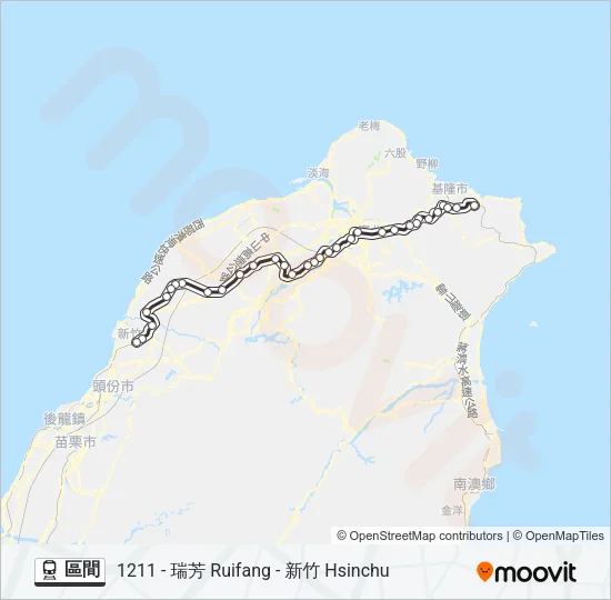 區間 Train Line Map