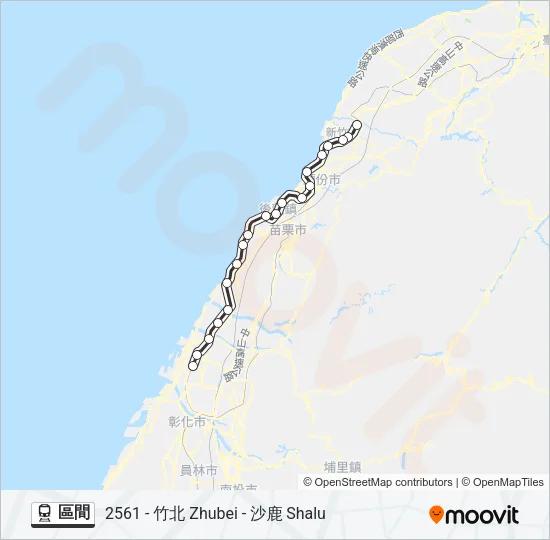 區間 Train Line Map