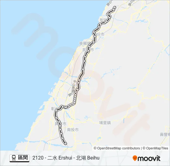 區間 Train Line Map