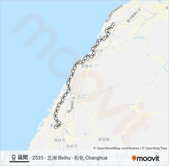區間 Train Line Map