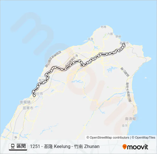 區間 Train Line Map