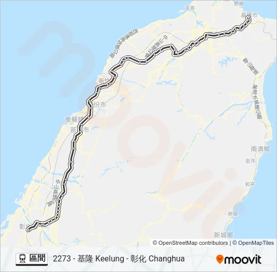 區間 Train Line Map
