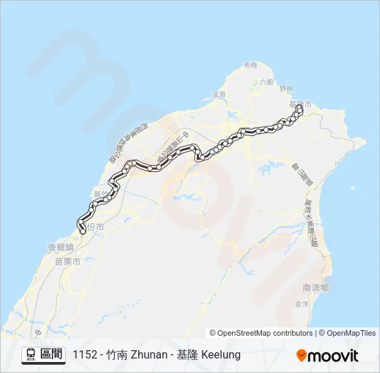 區間 Train Line Map