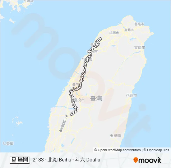 區間 Train Line Map