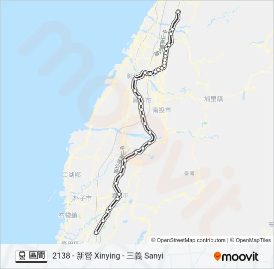 區間 Train Line Map