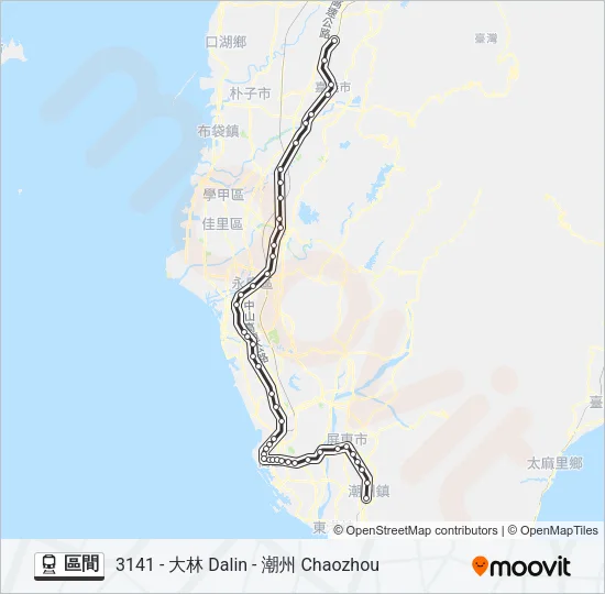 區間 Train Line Map