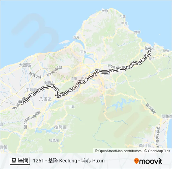 區間 Train Line Map