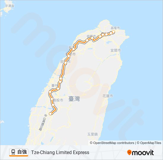 自強 train Line Map