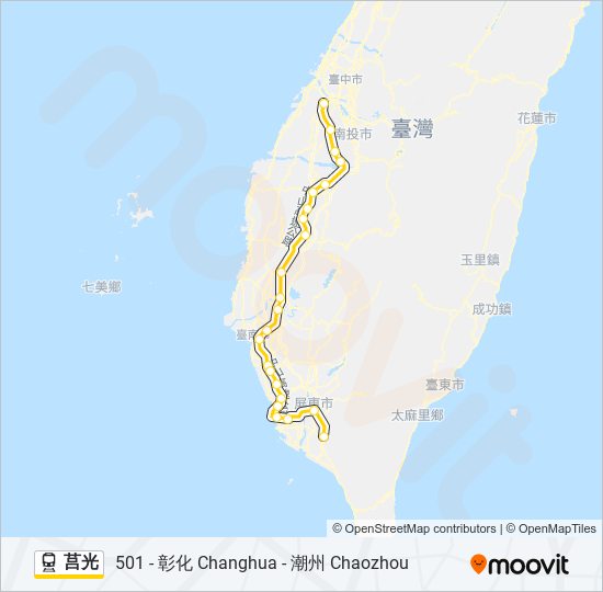 莒光 train Line Map