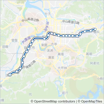 板南線 Metro Line Map