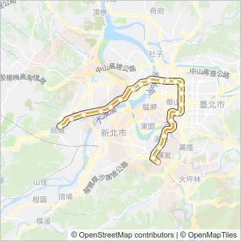 中和新蘆線 Metro Line Map