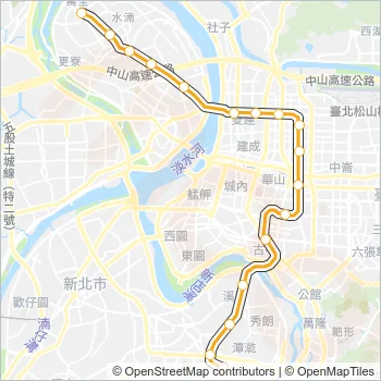 中和新蘆線 Metro Line Map