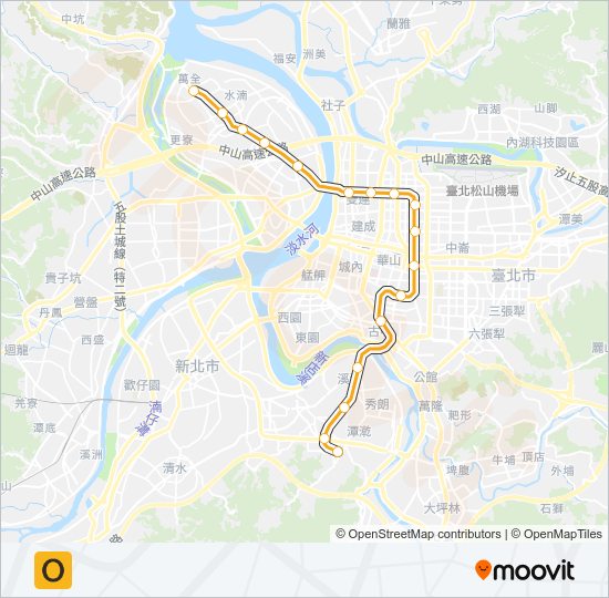 中和新蘆線 Metro Line Map