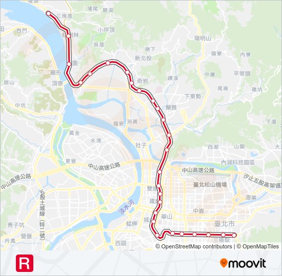 淡水信義線路線 時刻表 站點和地圖 象山xiangshan