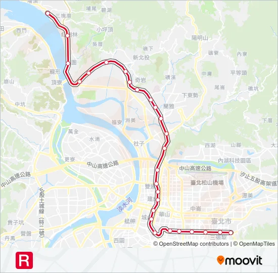 淡水信義線 Metro Line Map