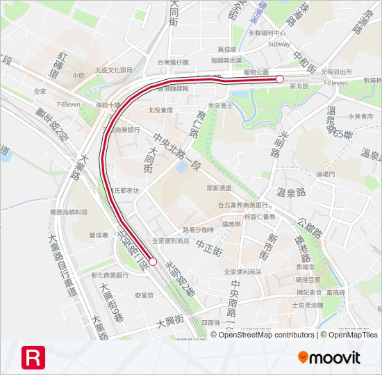 淡水信義線 metro Line Map