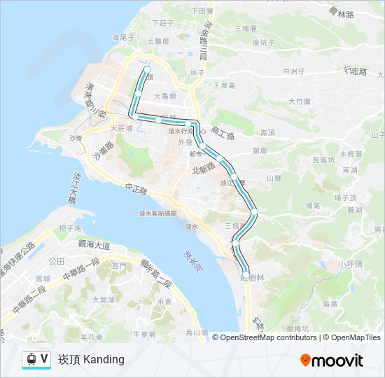 輕鐵V的線路圖