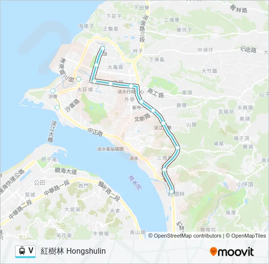 V Light Rail Line Map