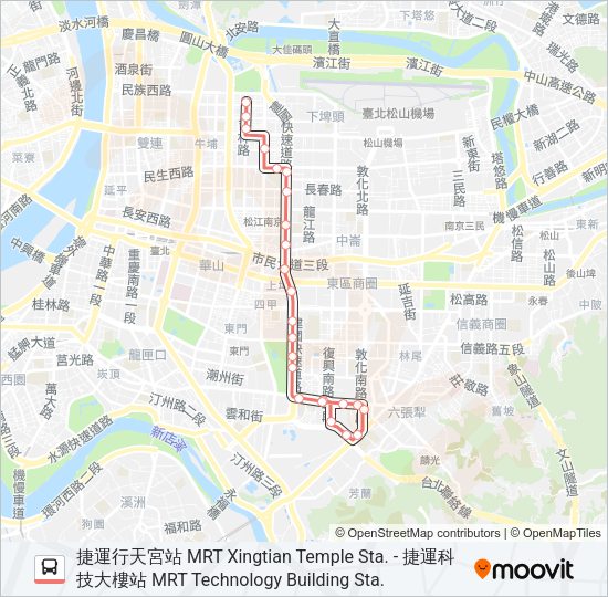 紅57 Bus Line Map