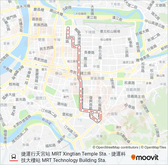 紅57 Bus Line Map