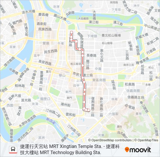 紅57 Bus Line Map