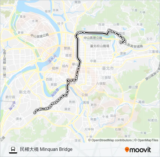 內科3往內科 Bus Line Map