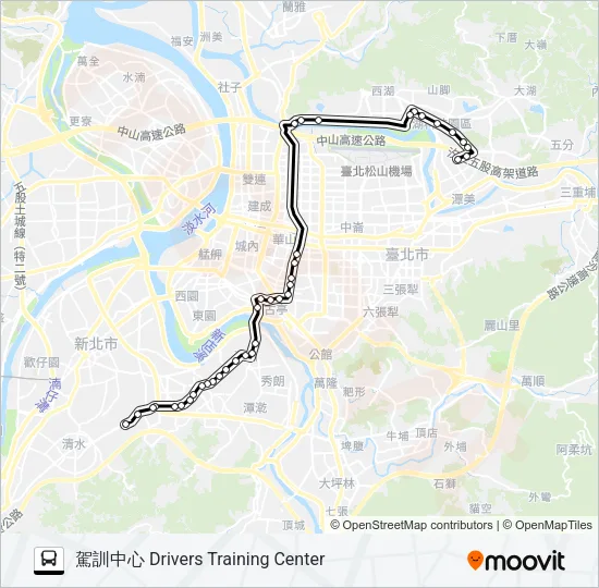 巴士內科3往內科的線路圖
