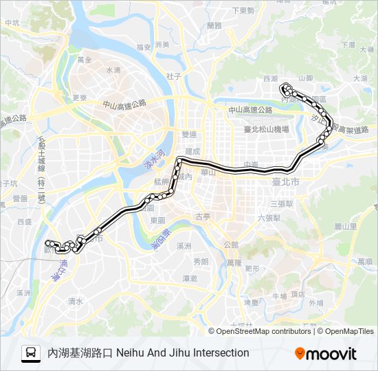 內科21往內科 bus Line Map