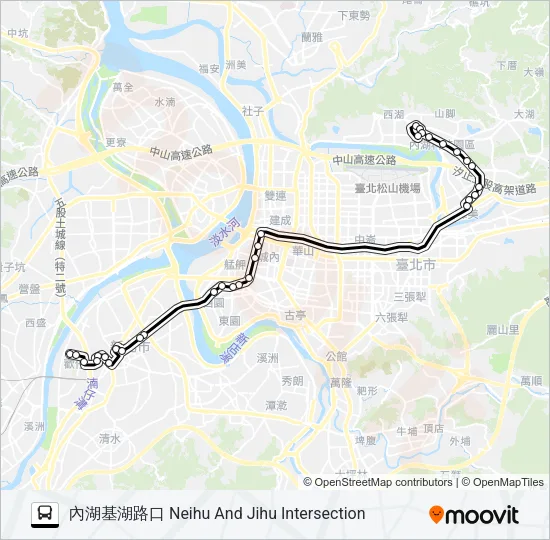 內科21往內科 Bus Line Map