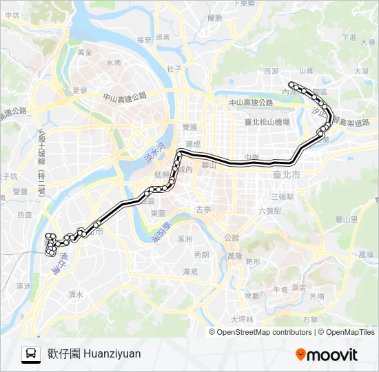 內科21往內科 Bus Line Map