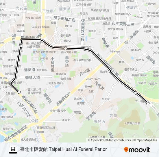 懷恩專車S31 Bus Line Map