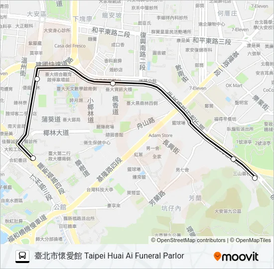 懷恩專車S31 Bus Line Map