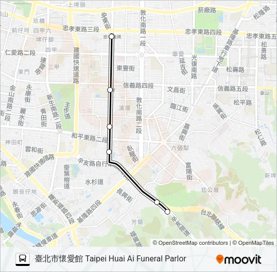 懷恩專車S33 Bus Line Map
