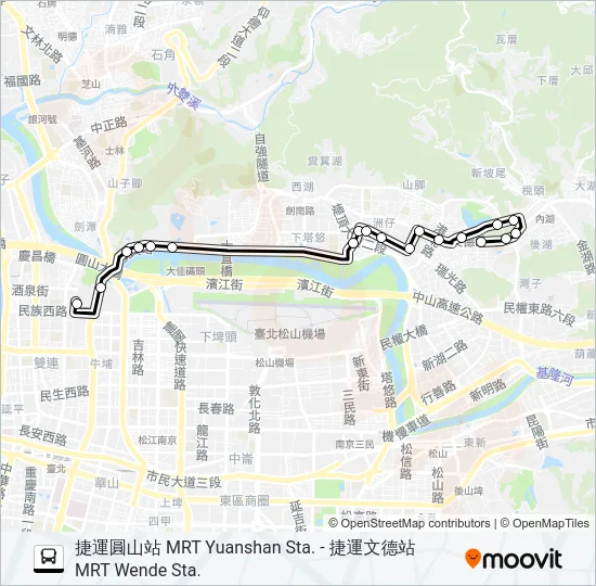 21 Bus Line Map