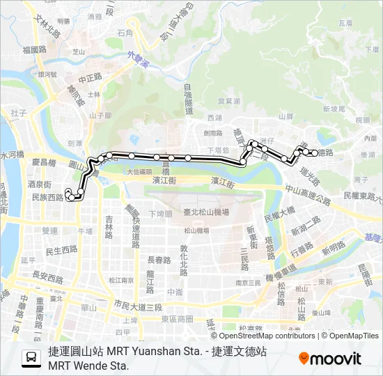 21 Bus Line Map