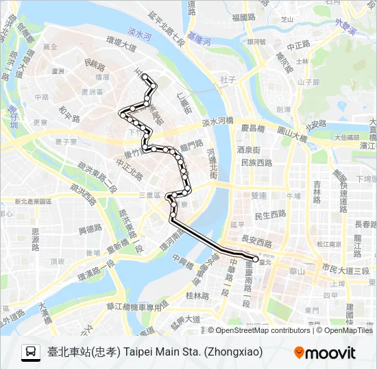 39 Bus Line Map