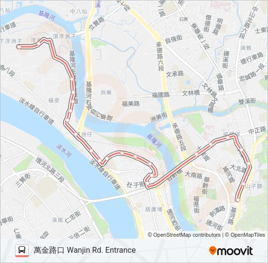 紅7 Bus Line Map