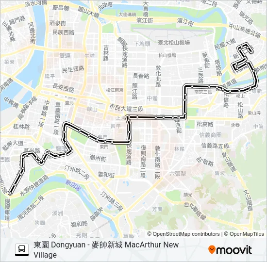 巴士204的線路圖