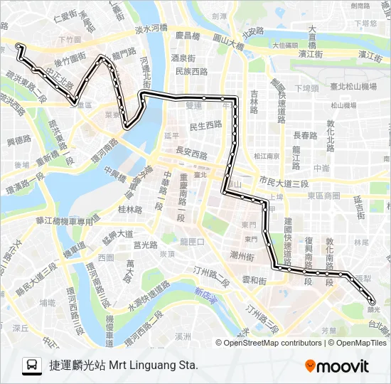 211 Bus Line Map