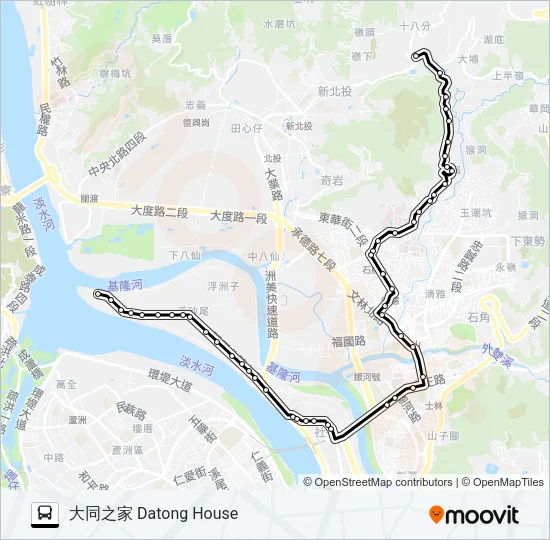 536 Bus Line Map
