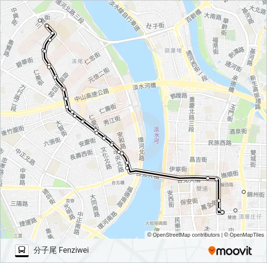 巴士539的線路圖