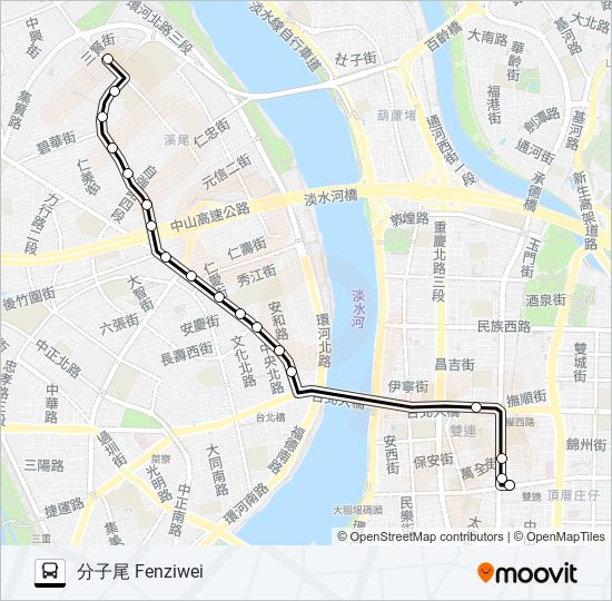 539 bus Line Map