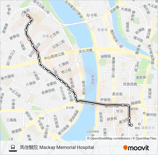 巴士539的線路圖