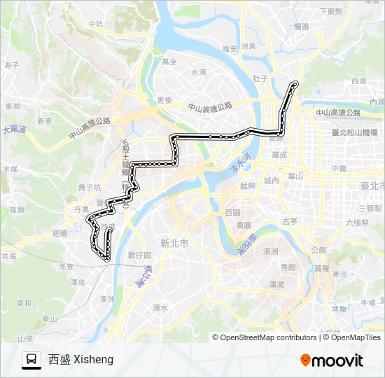 618 Bus Line Map