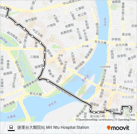 621 Bus Line Map